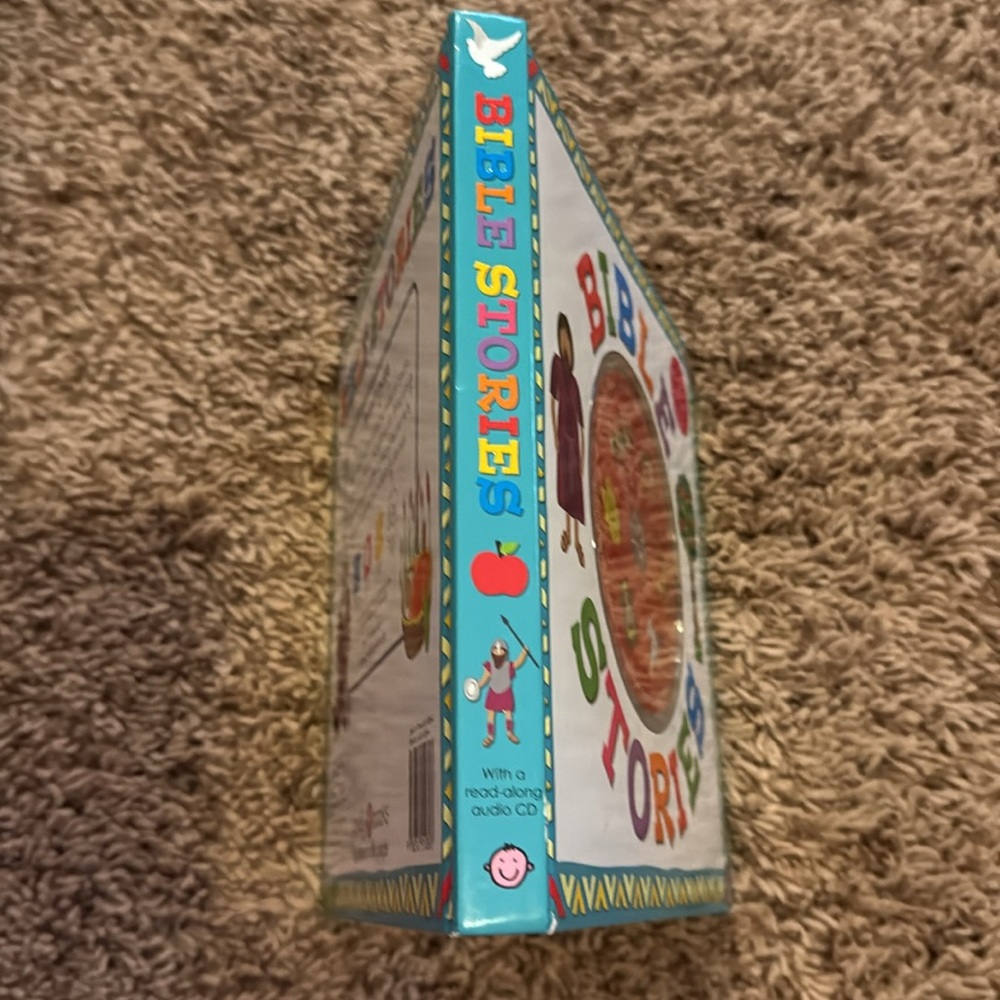 Bible stories book with a read along audio CD USED book inscribed to someone - Picture 5 of 12